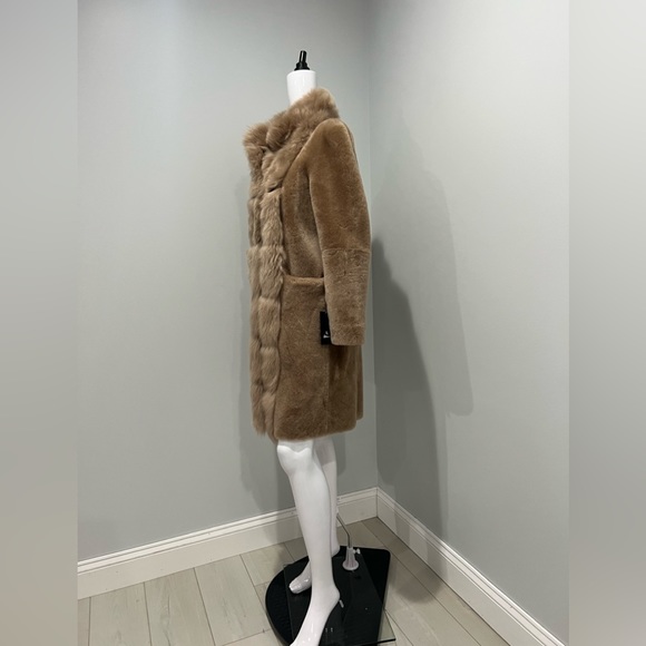 $3375 GRENN PILOT Reversible Shearling Coat size s - Picture 12 of 15